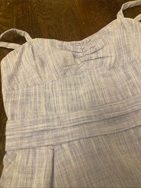 ARITZIA WILFRED Light Blue Chambray Sundress, RUNS SMALL, SEE SIZING DETAILS
